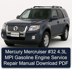 Mercury Mercruiser 32 4.3l MPI Gasoline Engine Service Repair Workshop Manual PDF