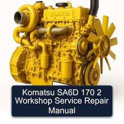 Komatsu 170 2 SA6D Service Repair Workshop Manual PDF