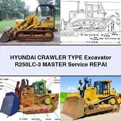 Hyundai Crawler Type Excavator R250lc-3 Master Repai Service Repair Workshop Manual PDF