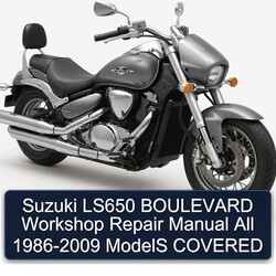 1986-2009 Derbi Boulevard Suzuki LS650 All - Models Covered Service Repair Workshop Manual PDF