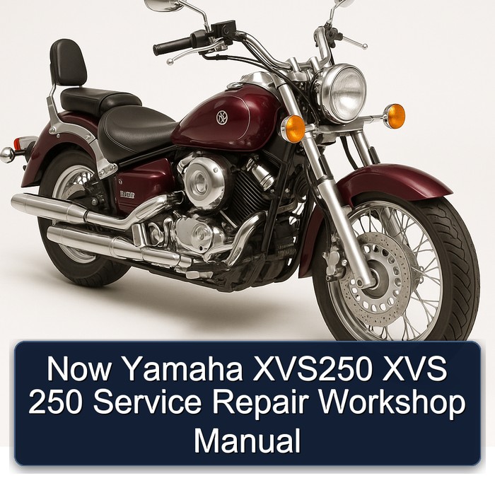 Yamaha XVS Models Now XVS250 250 Service Repair Workshop Manual PDF