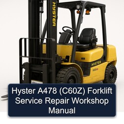 Hyster A478 (C60Z) Forklift Service Repair Workshop Manual PDF
