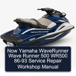 1986-1993 Now Yamaha Waverunner Wave Runner 500 WR500 Service Repair Workshop Manual PDF