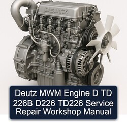 Deutz TD Series MWM Engine D 226B D226 TD226 Service Repair Workshop Manual PDF