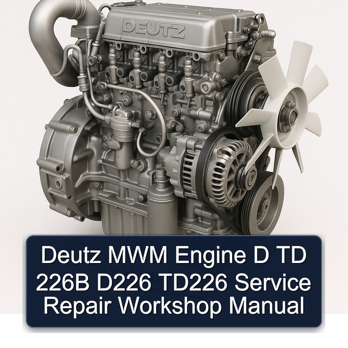 Deutz TD Series MWM Engine D 226B D226 TD226 Service Repair Workshop Manual PDF
