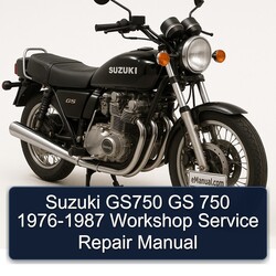 1976-1987 Suzuki GS Series GS750 750 Service Repair Workshop Manual PDF