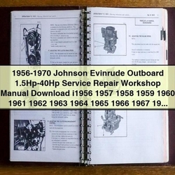 1956-1970 Johnson Evinrude Outboard 1.5hp-40hp Service Repair Workshop Manual PDF