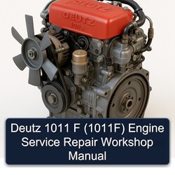 Deutz 1011 F (1011F) Engine Service Repair Workshop Manual PDF