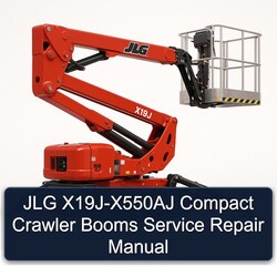 JLG X19j-x550aj Compact Crawler Booms Service Repair Workshop Manual PDF