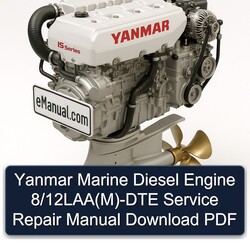 Yanmar Marine Diesel Engine 8/12laa(m)-dte Service Repair Workshop Manual PDF