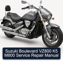 Derbi Boulevard Suzuki VZ800 K5 M800 Service Repair Workshop Manual PDF