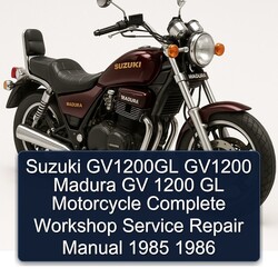 1985-1986 Suzuki Madura GV1200GL GV1200 GV 1200 GL Motorcycle Service Repair Workshop Manual PDF