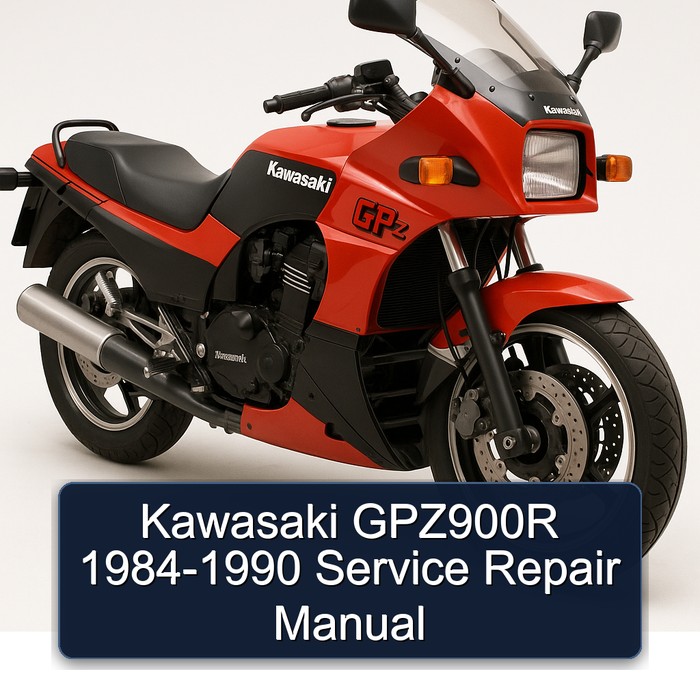 1984-1990 Kawasaki GPZ Series GPZ900R Service Repair Workshop Manual PDF