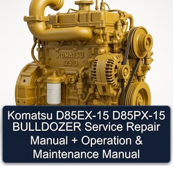 Komatsu D85EX-15 D85PX-15 Bulldozer Operation Maintenance Service Repair Workshop Manual PDF
