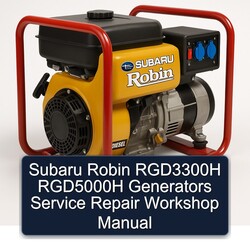 Subaru Robin RGD3300H RGD5000H Generators Service Repair Workshop Manual PDF