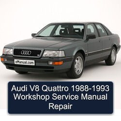 1988-1993 Audi V8 Quattro Service Repair Workshop Manual PDF