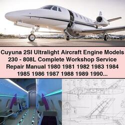 1980-1995 Cuyuna 2SI Ultralight Aircraft Engine Models 230-808L Service Repair Workshop Manual PDF