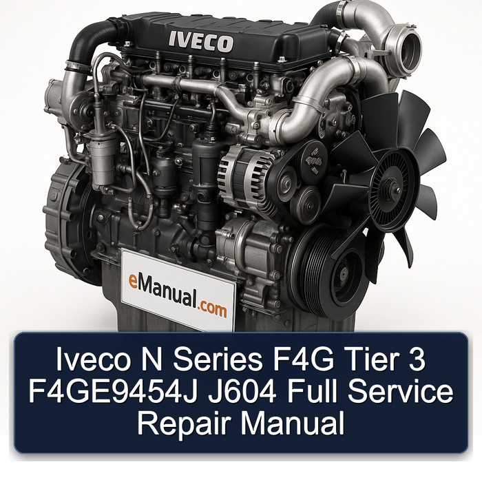 Isuzu N Series Iveco F4G Tier 3 F4ge9454j J604 Service Repair Workshop Manual PDF