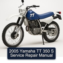 2005 Yamaha TT 350 S Manual de servicio y reparación 