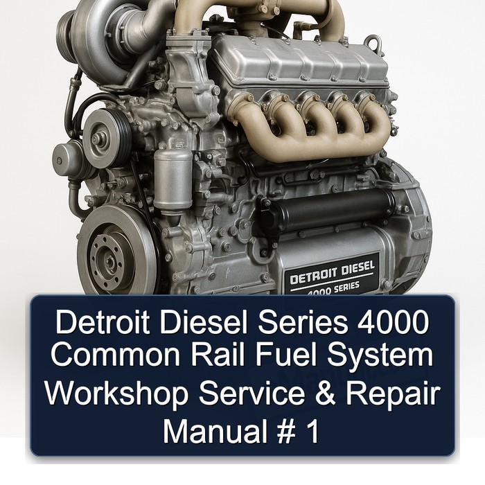 Detroit Diesel 4000 Series Common Rail Fuel System Service Repair Workshop Manual PDF