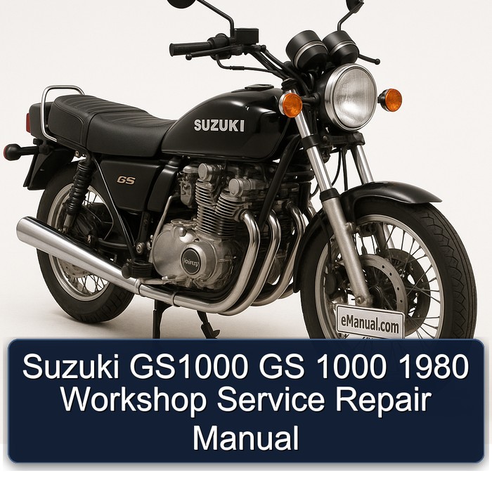 1980 Suzuki GS Series GS1000 1000 Service Repair Workshop Manual PDF