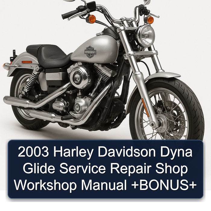 2003 Harley Davidson Model 125 Dyna Glide Shop Bonus Service Repair Workshop Manual PDF