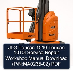 JLG Toucan 1010 1010I (p/n:ma0235-02) Service Repair Workshop Manual PDF