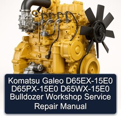 Komatsu Galeo D65EX-15E0 D65PX-15E0 D65WX-15E0 Bulldozer Service Repair Workshop Manual PDF