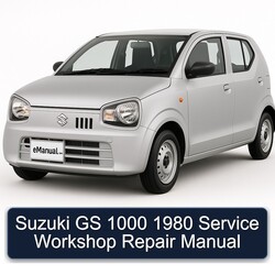 1980 Suzuki A Models GS 1000 Service Repair Workshop Manual PDF