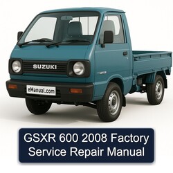 2008 Suzuki T Series Gsxr 600 Service Repair Workshop Manual PDF