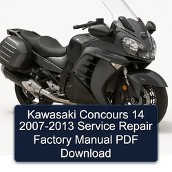 2007-2013 Kawasaki Concours Models 14 Service Repair Workshop Manual PDF