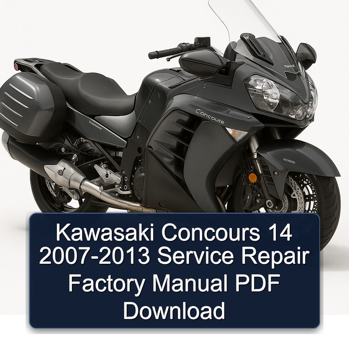 2007-2013 Kawasaki Concours Models 14 Service Repair Workshop Manual PDF