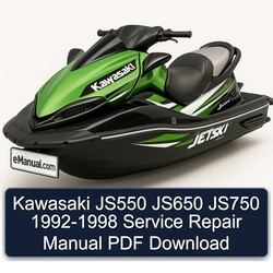 1992-1998 Kawasaki JS550 JS650 JS750 Service Repair Workshop Manual PDF