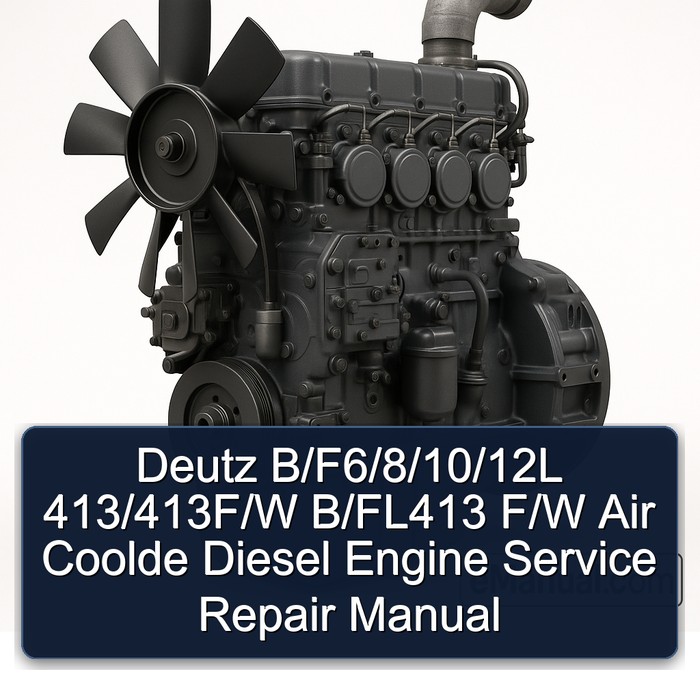 Deutz 413 B/f6/8/10/12l /413f/w B/fl413 F/w Air Coolde Diesel Engine Service Repair Workshop Manual PDF