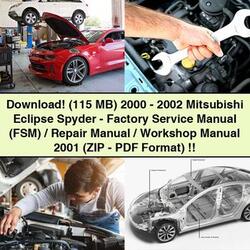 2000-2002 Mitsubishi Eclipse (115 Mb) - Spyder- (fsm)/ / (zip- Format) Service Repair Workshop Manual PDF