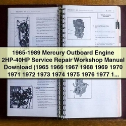 1965-1989 Mercury Outboard Engine 2hp-40hp Service Repair Workshop Manual PDF