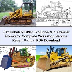 Fiat Kobelco E9SR Evolution Mini Crawler Excavator Service Repair Workshop Manual PDF