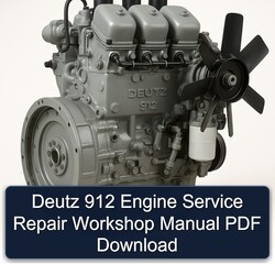 Deutz 912 Engine Service Repair Workshop Manual PDF