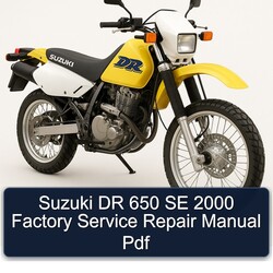 2000 Sherco SE Suzuki DR 650 Service Repair Workshop Manual PDF