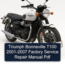 2001-2007 Triumph Bonneville T100 Service Repair Workshop Manual PDF