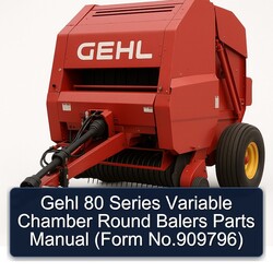 Gehl 80 Series Variable Chamber Round Balers Parts (form No.909796) Catalog PDF