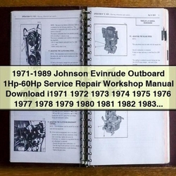 1971-1989 Johnson Evinrude Outboard 1hp-60hp Service Repair Workshop Manual PDF