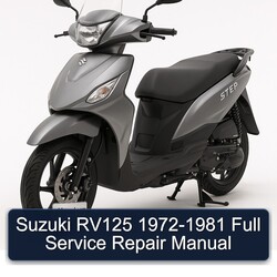 1972-1981 Suzuki UY Step Models RV125 Service Repair Workshop Manual PDF