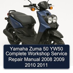 2008-2011 Yamaha Zuma 50 YW50 Service Repair Workshop Manual PDF