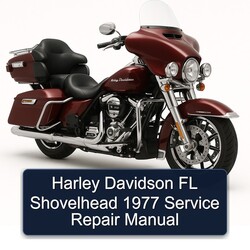 1977 Harley Davidson Model 125 FL Shovelhead Service Repair Workshop Manual PDF