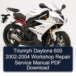 2002-2004 Triumph Daytona Service Repair Workshop Manual PDF