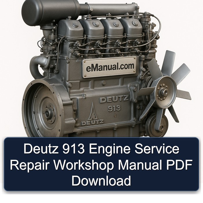 Deutz 913 Engine Service Repair Workshop Manual PDF