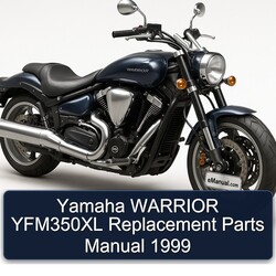 1999 Yamaha Warrior YFM350XL Replacement Parts Catalog PDF