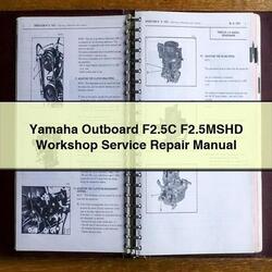 Yamaha Outboard F2.5c F2.5mshd Service Repair Workshop Manual PDF
