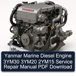 Yanmar Marine Diesel Engine 3ym30 3ym20 2ym15 Service Repair Workshop Manual PDF